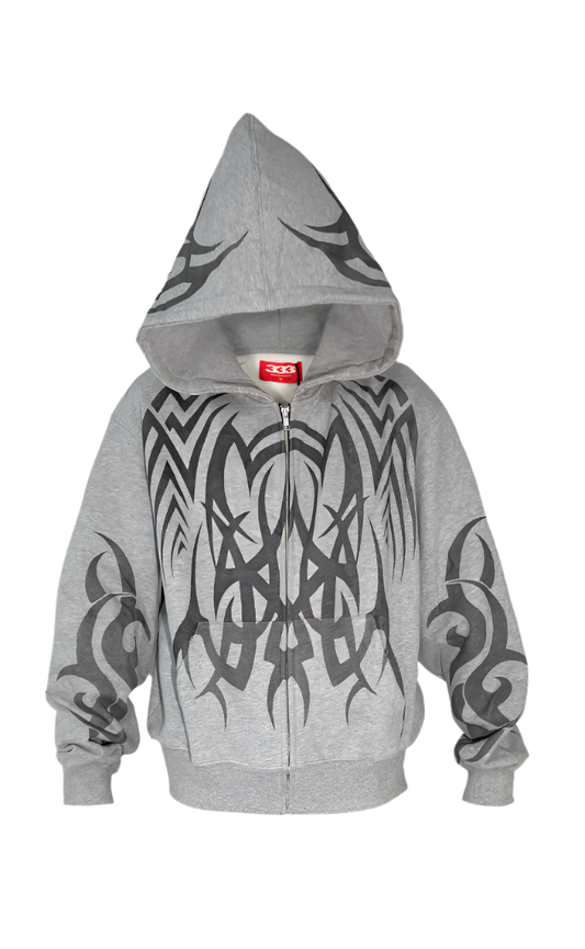 Grey "Cyber" Hoodie