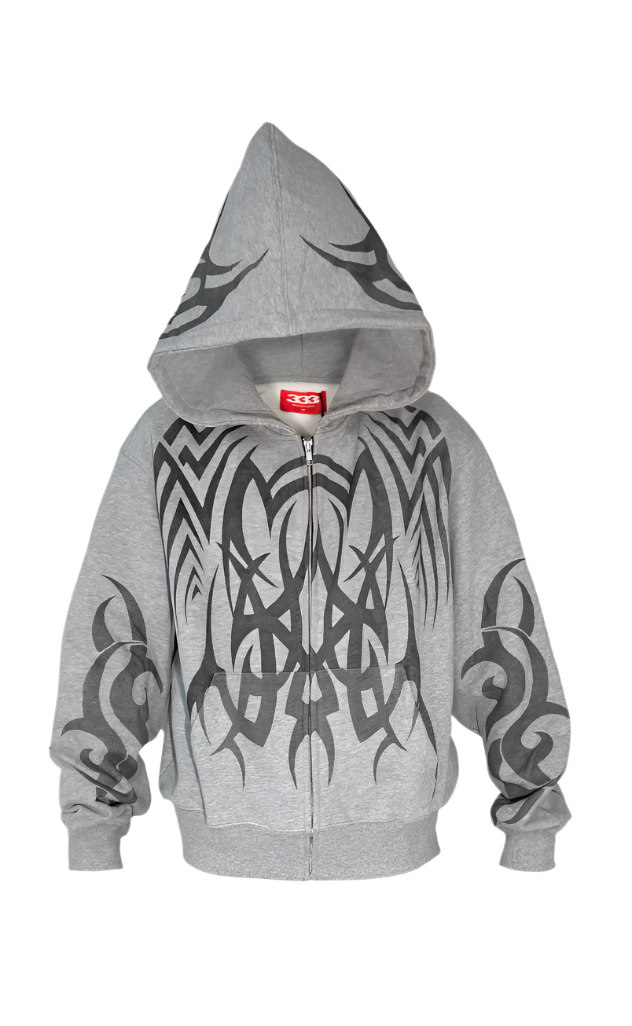 Grey "Cyber" Hoodie
