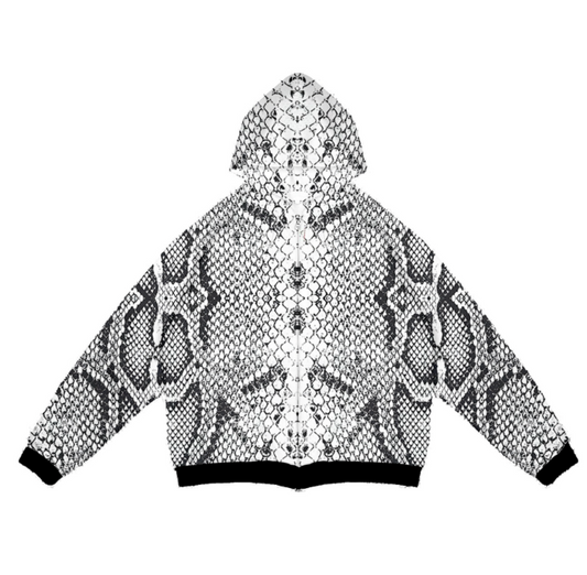 SNAKESKIN ZIP UP
