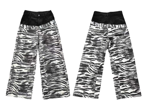 ZEBRA PRINT DENIM