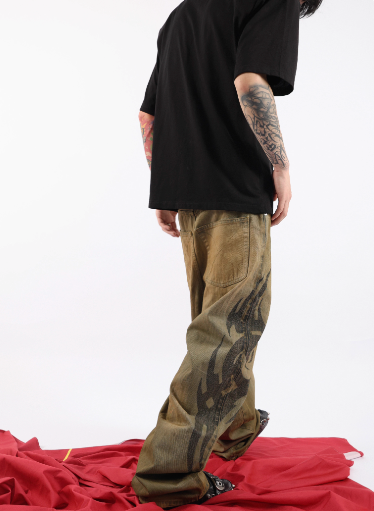 "Cyber" Mud Denim