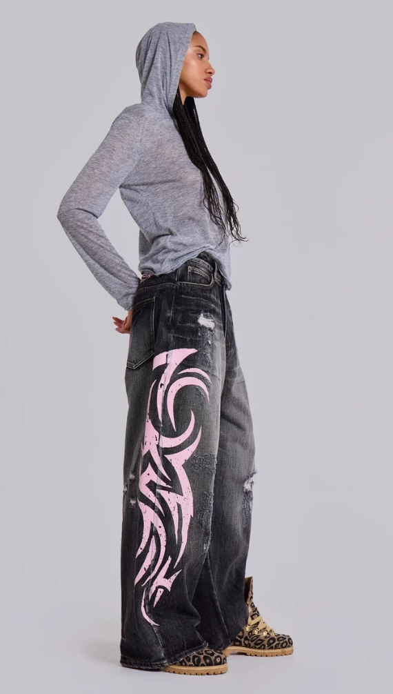 PINK "CYBER" DENIM