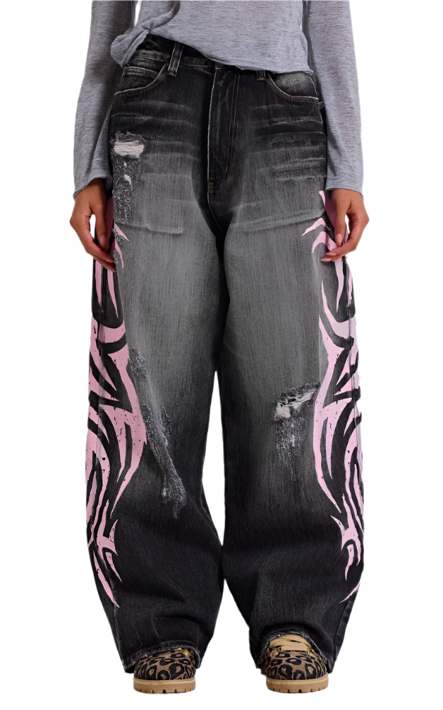 PINK "CYBER" DENIM
