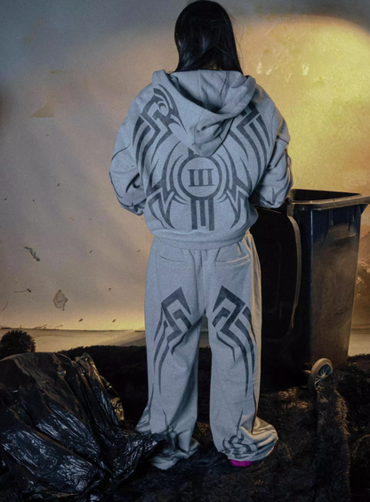 Grey "Cyber" Hoodie