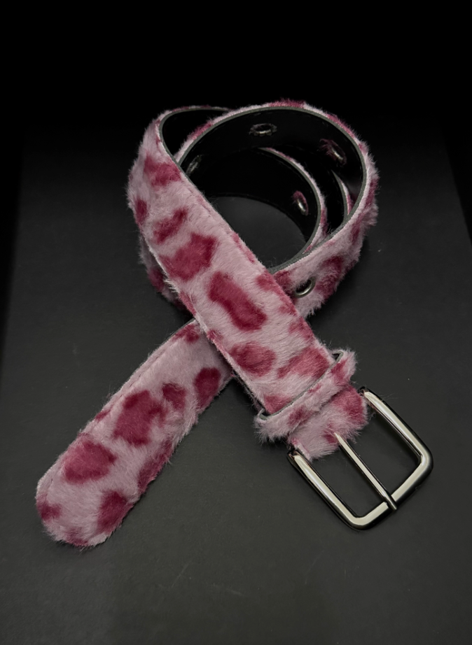 MULTI COLORED LEOPARD PRINT BELTS