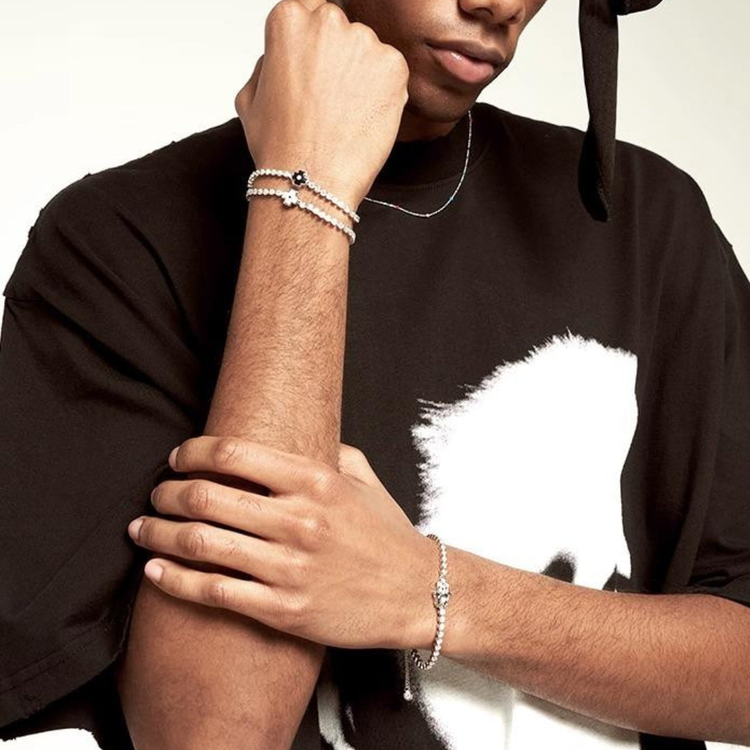 EVIL EYE "CROSSES" TENNIS BRACELET
