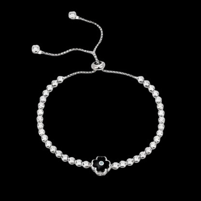 EVIL EYE "CROSSES" TENNIS BRACELET