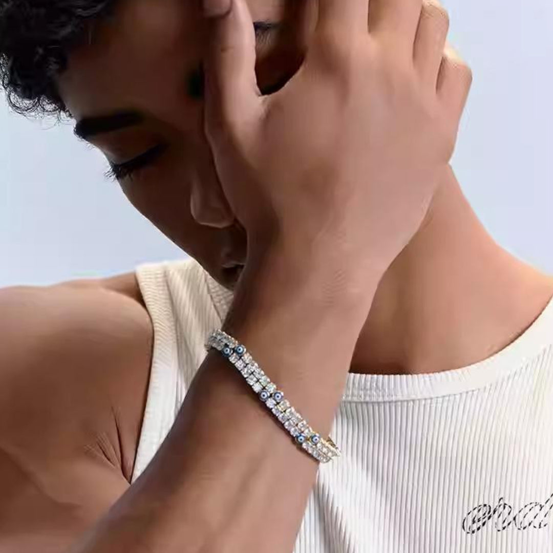 EVIL EYE "GUARDIAN" TENNIS BRACELET