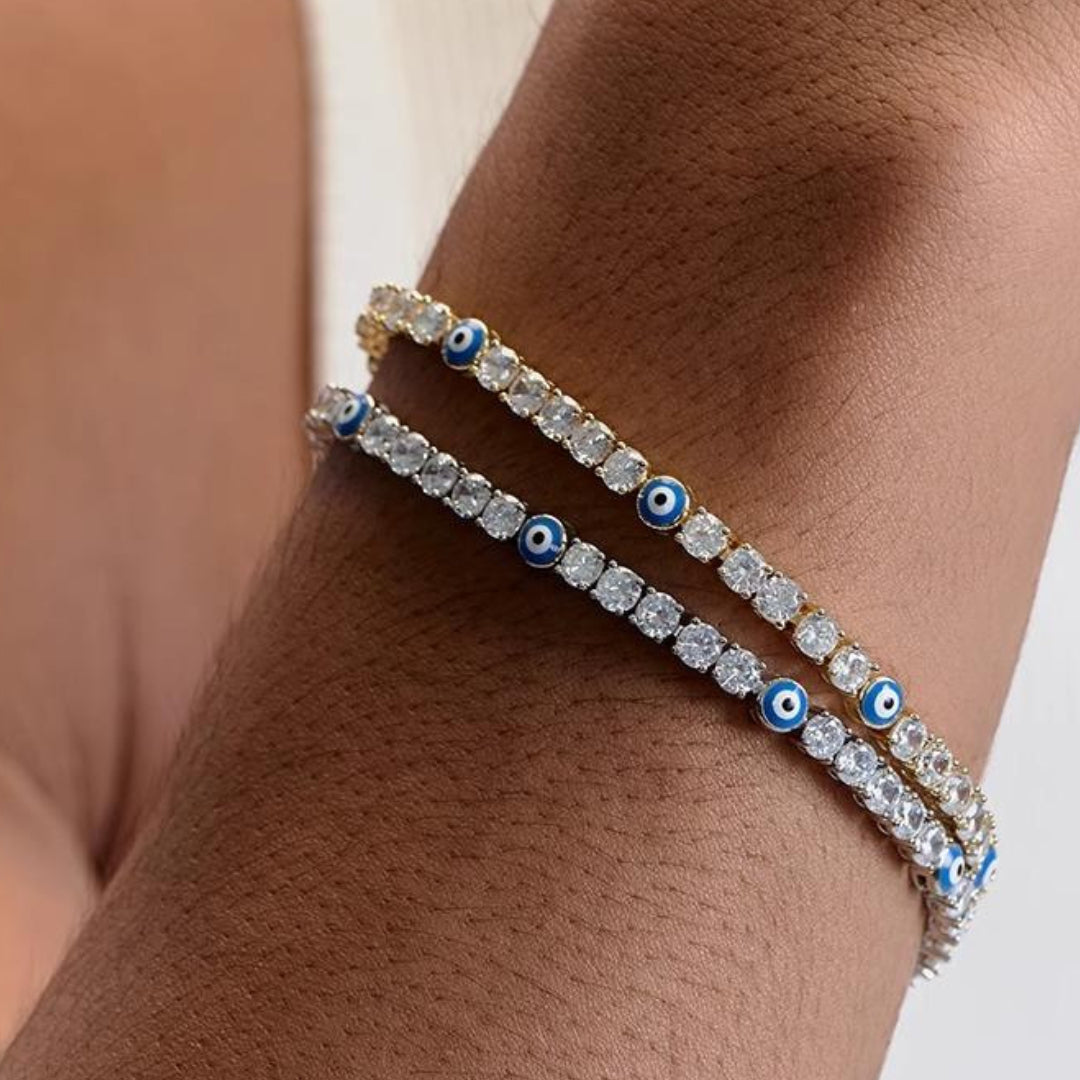 EVIL EYE "GUARDIAN" TENNIS BRACELET
