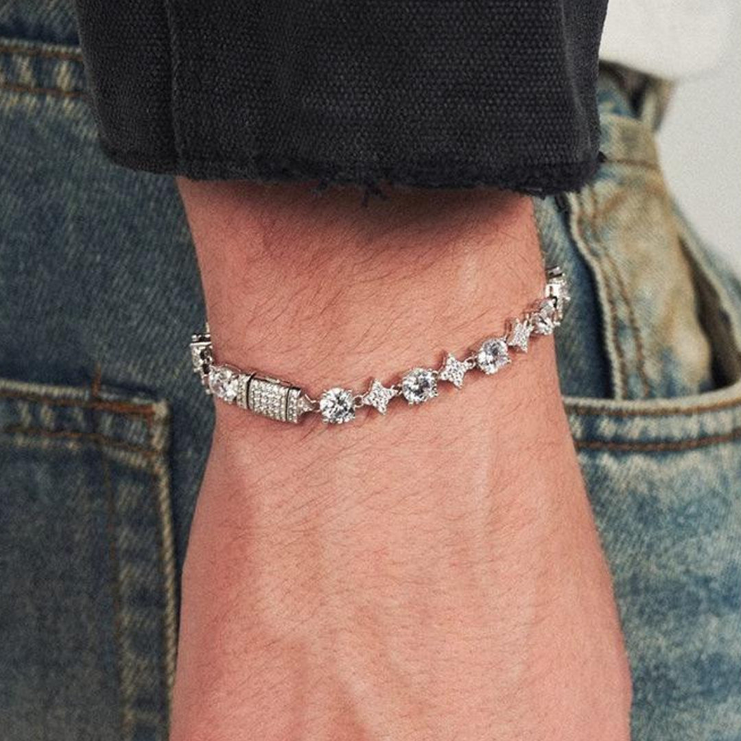 “CROWN” SPIKED  DIAMOND BRACELET