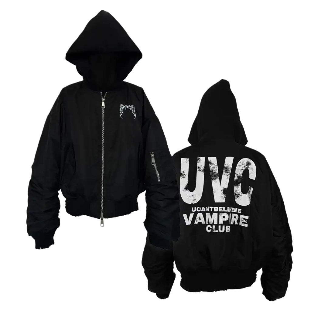 "UVC" EMBROIDERED LOGO BOMBER