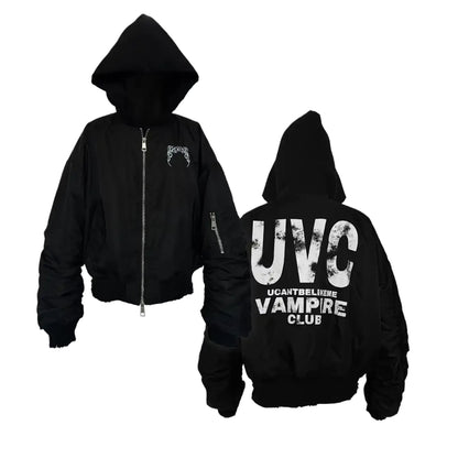 "UVC" EMBROIDERED LOGO BOMBER