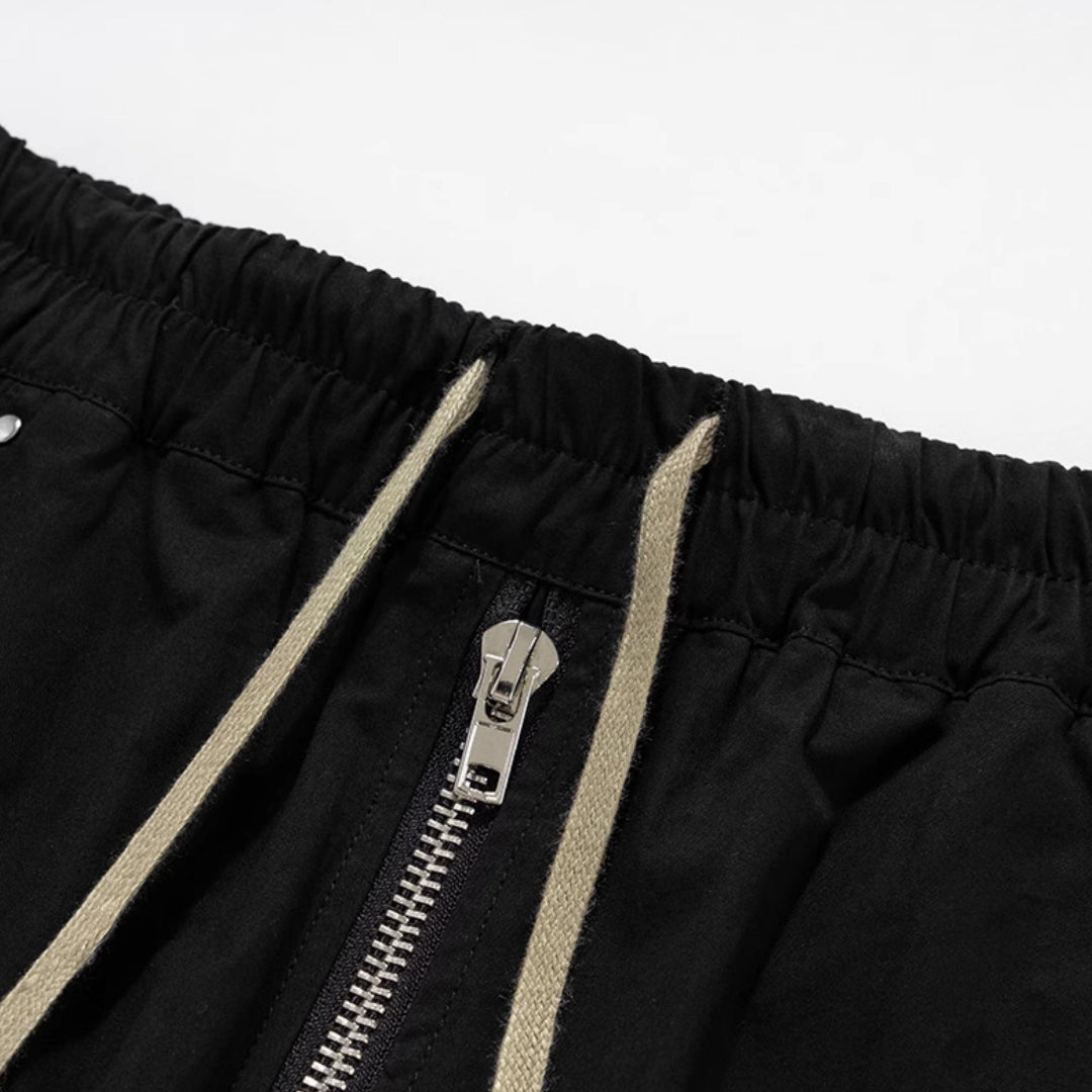 SS25 BLACK BAGGY CARGO DENIM