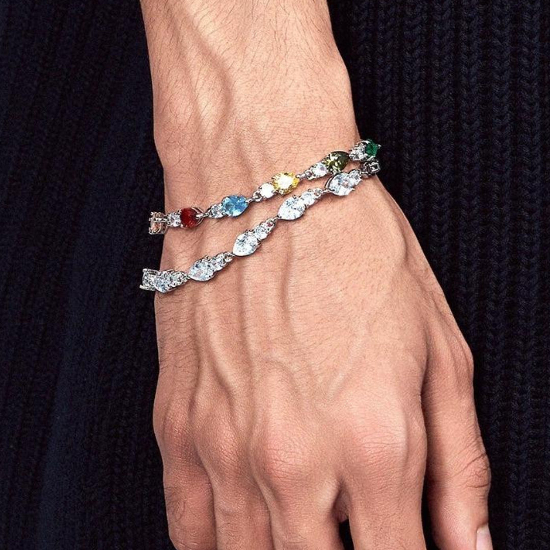PEAR-CUT TENNIS BRACELET