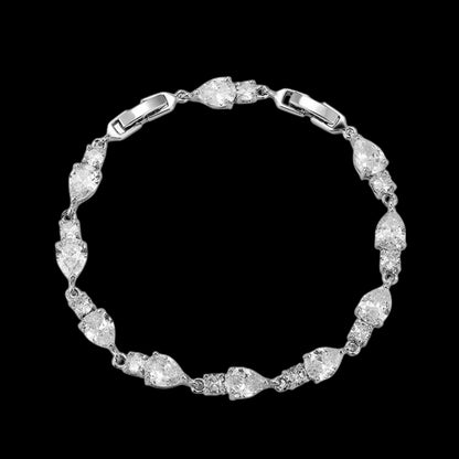 PEAR-CUT TENNIS BRACELET