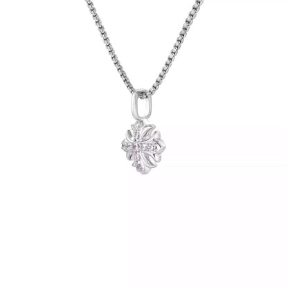 MOISSANITE "IRIS" CROSS NECKLACE